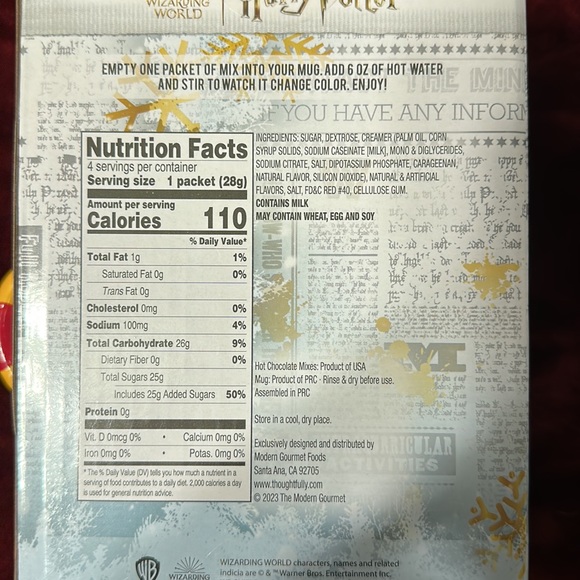 NWT Harry Potter Mug and Color Changing Hot Chocolate Set - Picture 3 of 3